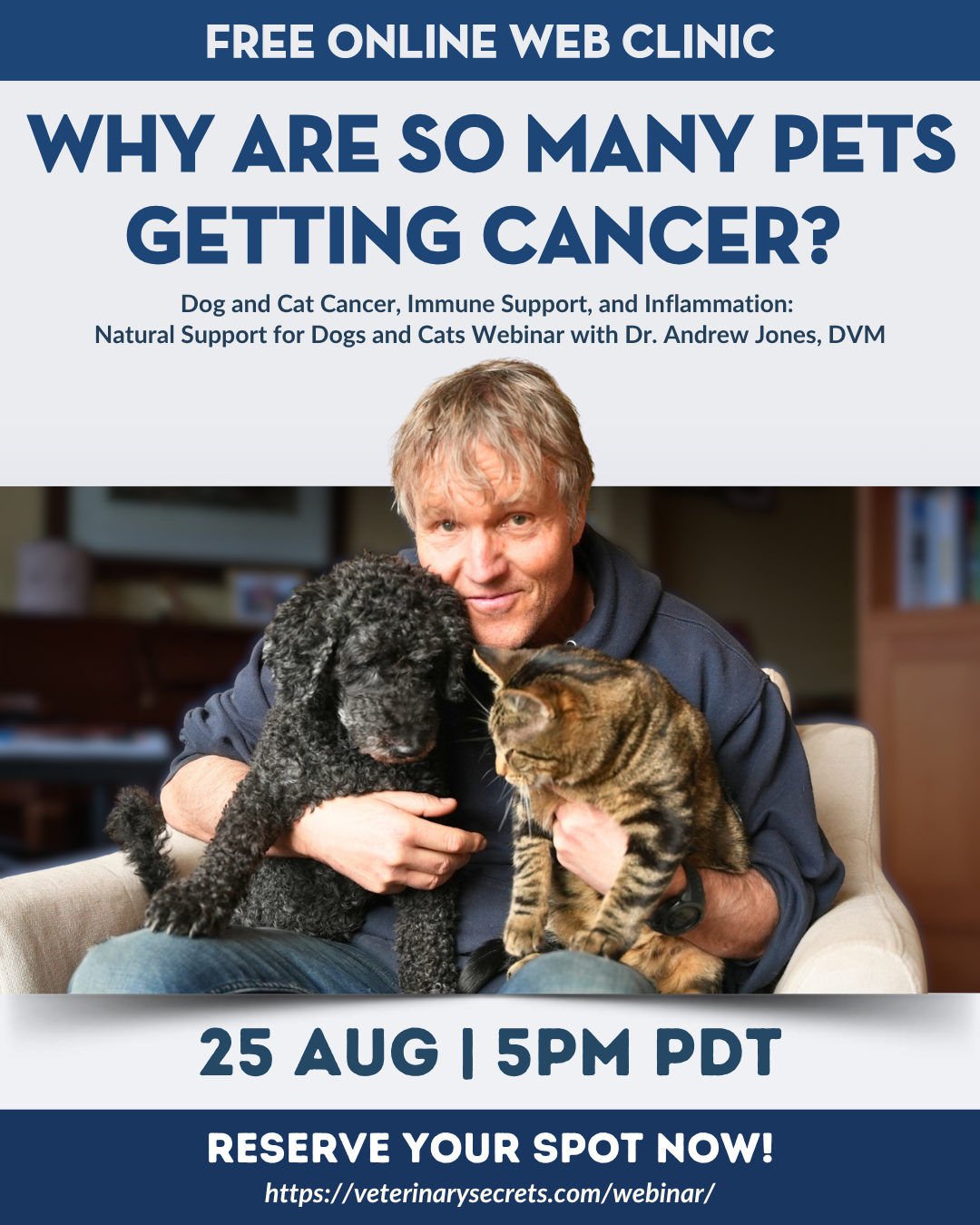 Webinar graphic for Free Dog and Cat Health Webinar